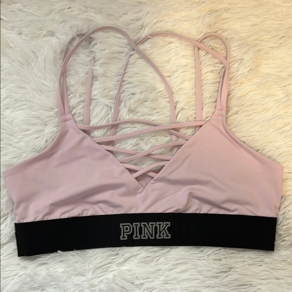 PINK Victoria's Secret Other - PINK Victoria's Secret Women's Light Pink Strappy Bralette